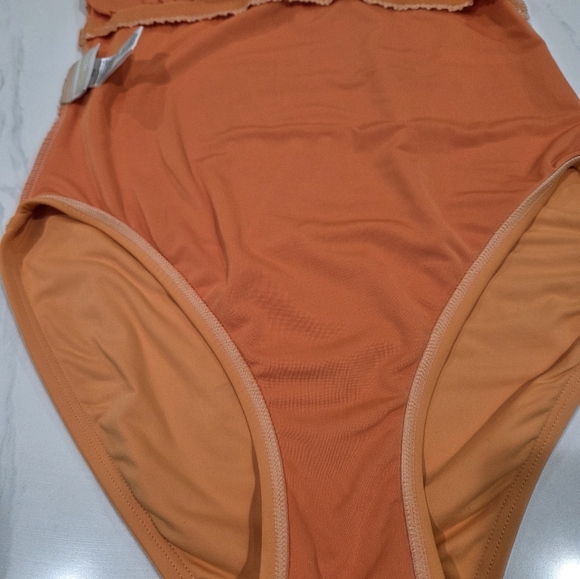 Michael Kors Apricot Swimsuit with Silver Accent - Picture 6 of 7